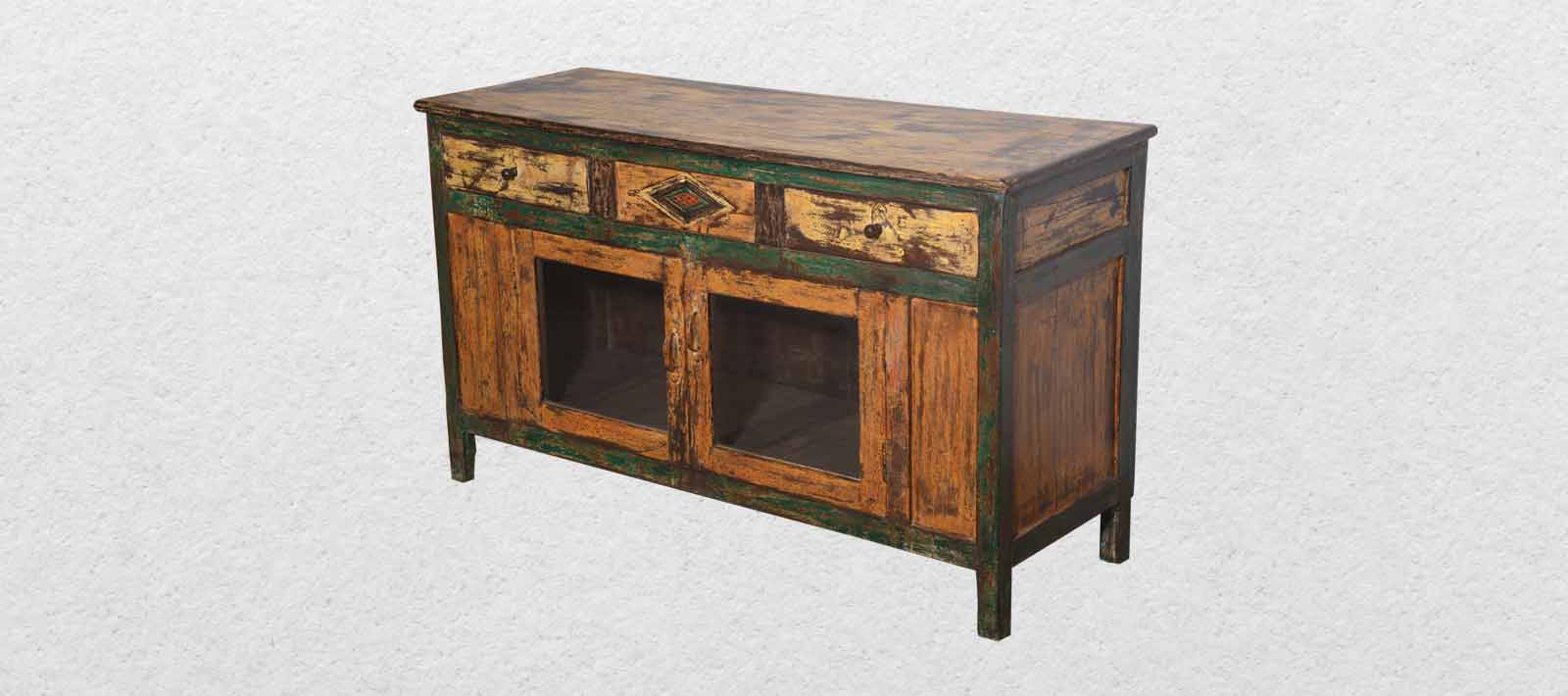 Glass Sideboard With 2 Drawer JSB2039