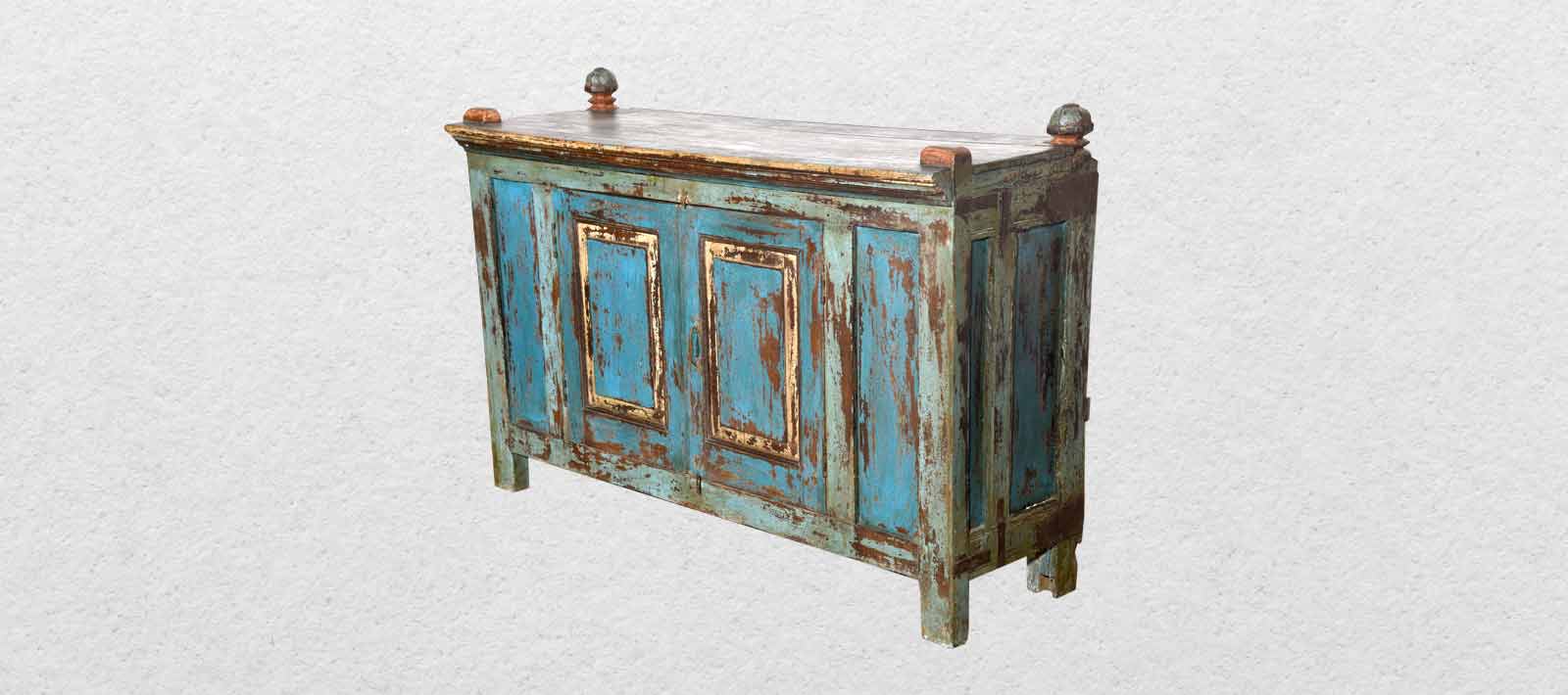 Wooden Blue Sideboard1